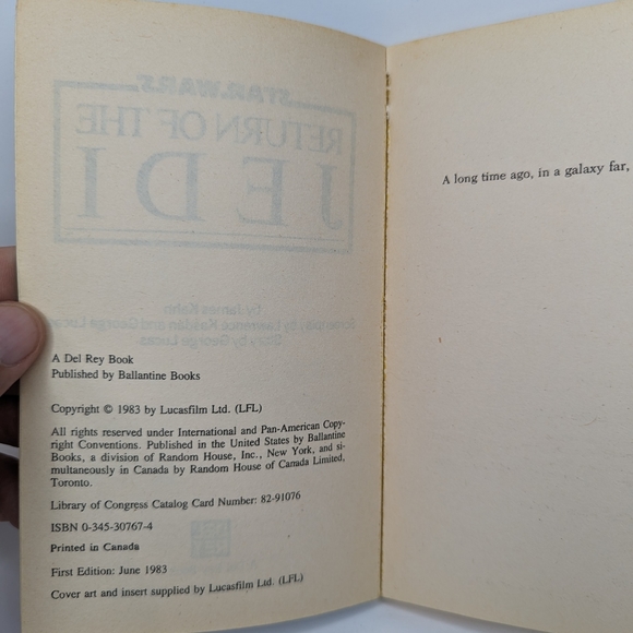 Vintage ~THE STAR WARS SAGA~ Trilogy Del-Rey Sci-Fi Paperback Books - Picture 7 of 12